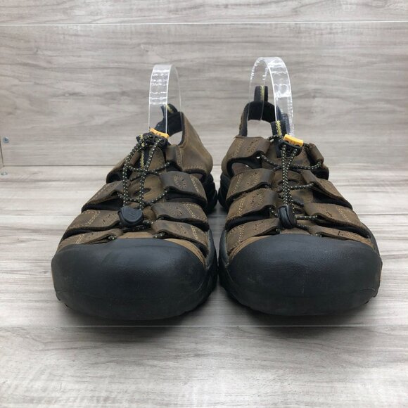 Keen Fisherman Sandals Mens 11.5 Newport Brown Leather Outdoor Close Toe Shoes main image 6